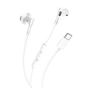 Wired Earphones: Mobie Transsion Type-C Digital Decoding Flat Ear Metal Wired Headphones EP60