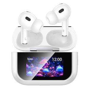 Wireless Earphones: hoco ANC Noise Cancelling Bluetooth 5.4 Touch Screen Lightweight Earbuds EW79