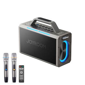Speakers: Joyroom Portable Karaoke Bluetooth Speaker With Remote Control & 2 Wireless Microphone
