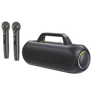 Mircophone: Acefast Party Karaoke All-in-one Audio Set with 2 Wireless Microphones K1