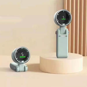 Mobie Compact Handheld 180° Angle Adjustable Turbo Fan with 5 Speed