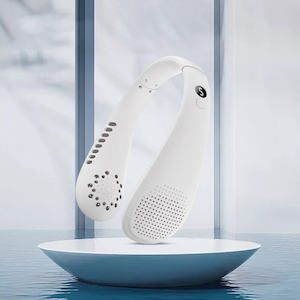 Cooling Fans: Mobie 3 Speed Rechargeable Bladeless Neck Fan F1