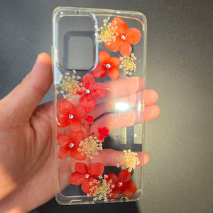 Sale: Samsung Galaxy A11 2020 Real Flower Back TPU Shockproof Case