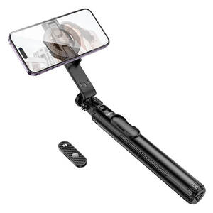 Mount Holders: hoco Aluminum Alloy MagSafe Clamp Bluetooth Remote Tripod Selfie Stick K25