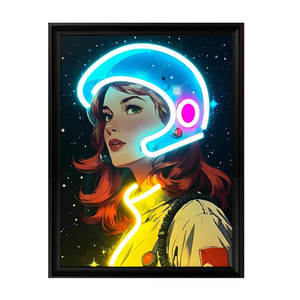 Lights: Mobie Astronaut Photo Frame Neon Light