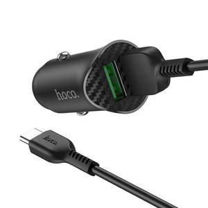 Car Charger: Hoco 18W Dual USB-A Port Fast Car Charger Z39