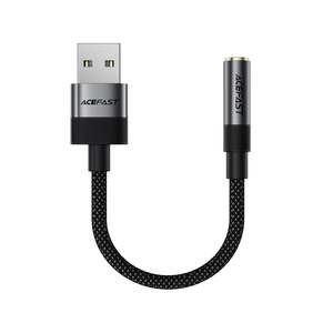Chargers Power Accessories: Acefast 3.5mm Audio to USB-A Nylon Braided Cable J13