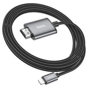 Cables: Hoco Lightning to HDMI Cable for Phone to TV 2m UA27
