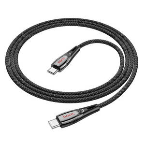 Cables: Hoco Nylon Braided Type-C to Type-C 60W Fast Charging Data Cable 1.2m U133