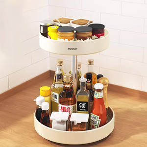 Smart Gadgets: Mobie Multifunctional 360° Rotating Dual Layer Organizer Turntable E24106