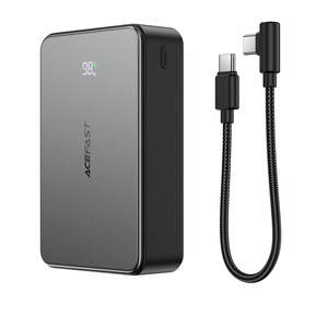 Power Banks: Acefast PD22.5W 20000mAh Power Bank with Built-in Cable Air Travel Approved M29