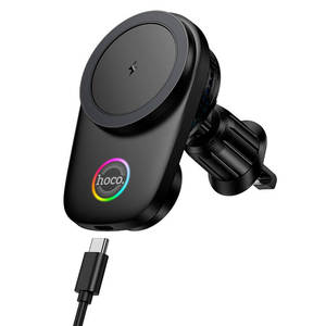 Hoco Magnetic 15W Wireless Fast Charging Car Air Vent Holder with Cooling Fan HW36