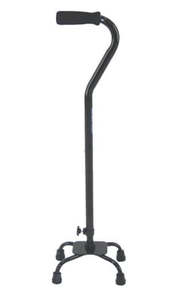 Chevron Low Base Quad Walking Stick - Free-Standing Quad Cane