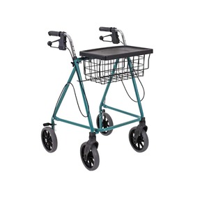Lightweight Walkers Rollators Walking Frames Nz: Pacer Walking Frame - 8" Wheels with Handbrakes