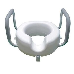 Products: Raised Toilet Seat 5" with Handles - Mobility Warehouse