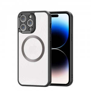 Accessories: DUX DUCIS Aimo Series MagSafe Clear Case AIMO-0001 for iPhone 14 - Black Border..