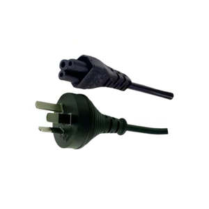 Cables: 1.2M Power Cord, 3Pin Plug to Clover 7.5A SAA Approved