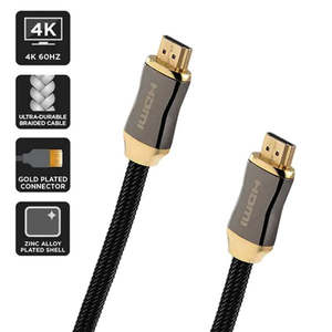 Cables: 4K HDMI 2.0 High-Speed Cable with Ethernet Soft PVC Jacket HD830 5M