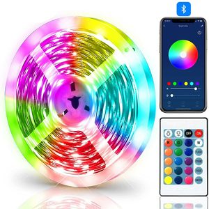 More Tech Home: 5V USB RGB Bluethooth + Remote Control Strip Light 5M Waterproof with Mood light for TV