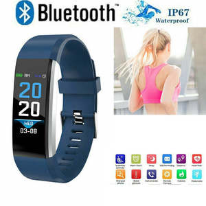 More Tech Home: Children's 115Plus Smart Wristband – Bluetooth 4.0 / Waterproof / 3.7V 50mAh / Telink 8266 / Blue (Brand New)
