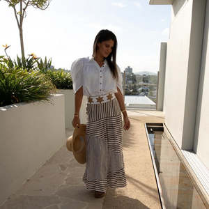 Skirts: LUONI - Simone Skirt (Pecan Brown)