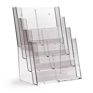 4 Compartment A4 Portrait Brochure Holder (also for wall mounting) 4C230