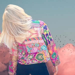 One of a Kind, Recycled Pink Waistcoat (M)