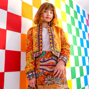 One of a Kind Orange Waistcoat (M)