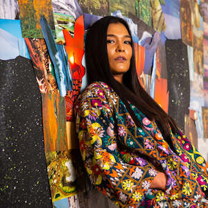 Festival: One-of-a-Kind, Recycled, Reversible Kimono (S - L)