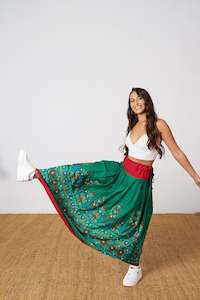 Skirts: One of a Kind Hand Embroidered Slow Fashion Skirt