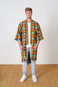 Mens: One of a Kind Colourful 70's Kimono
