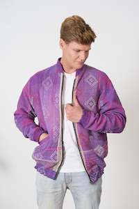 Mens: One of a Kind Purple Bomber Jacket