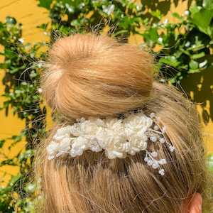 Products: Embellished Floral Bridal Comb