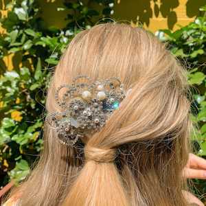 Products: Embellished Silver Bridal Comb