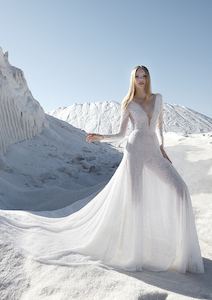 Products: Pearl-Embellished A-Line Wedding Dress