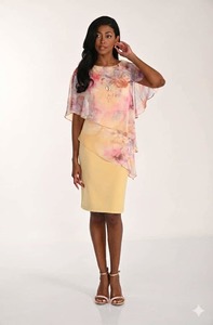Floral Knee-Length Sheath Dress FLDR50