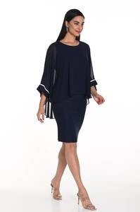 Knee-Length Sheath Dress with Flutter Sleeves FLDR20