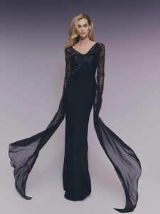 sophisticated Gown with Off-Side Bow PNDR28