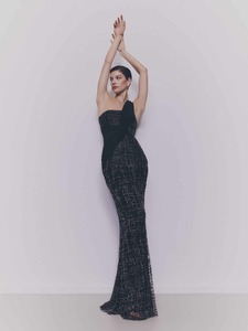 One-Shoulder Beaded Mermaid Gown PNDR27
