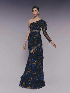 Products: Butterfly & Floral One-Shoulder Mermaid Gown PNDR2