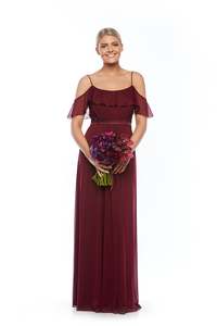 Products: A-line gown with off shoulder ZBDR21