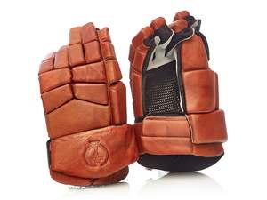 Fathers Day: PRO Heritage Brown Leather Ice Hockey Gloves 2.0