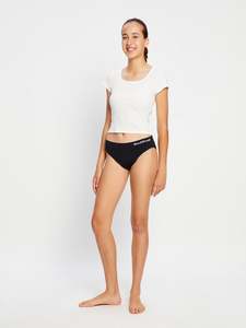 ModiComfort Seamless Teen Hipster Bikini Moderate Black