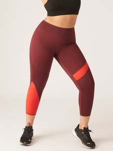 Activewear: Puma X Modibodi 7/8 Active Legging Moderate Aubergine/Burnt red