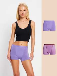 Classic: Purple Vibes Boyshort Super 2 Pack