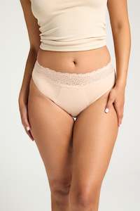 Sensual: Sensual Hi Waist Bikini Maxi Beige