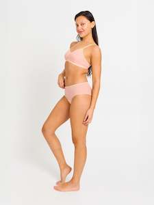 Moderate Heavy Absorbency: Boudoir Hi Waist Brief Moderate-Heavy Bud Pink