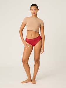Women: Sensual Hi Waist Bikini Light-Moderate Rouge Red