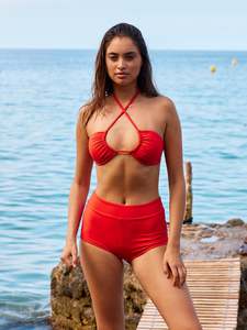 Plus Size Period Underwear: Swimwear Short Super Poinciana