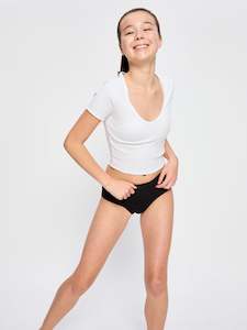 Teen Hipster Boyleg Moderate-Heavy Black